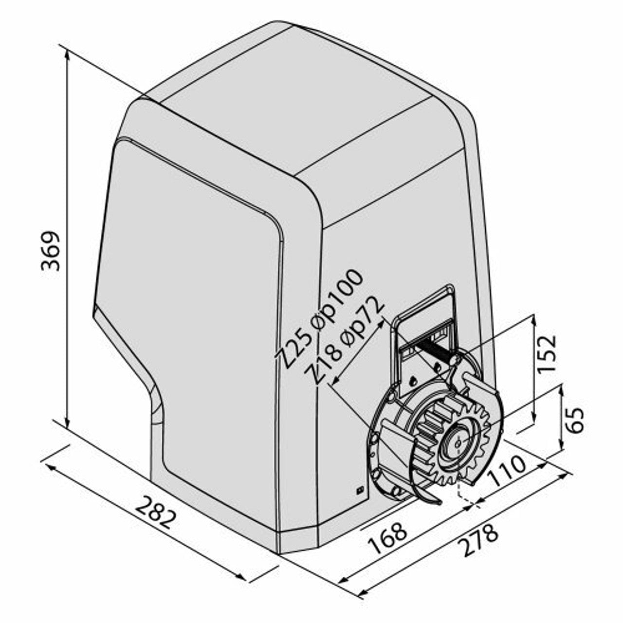 BFT Automation Icaro Veloce - Fast Sliding Gate Kit - Electric - Gate Kits