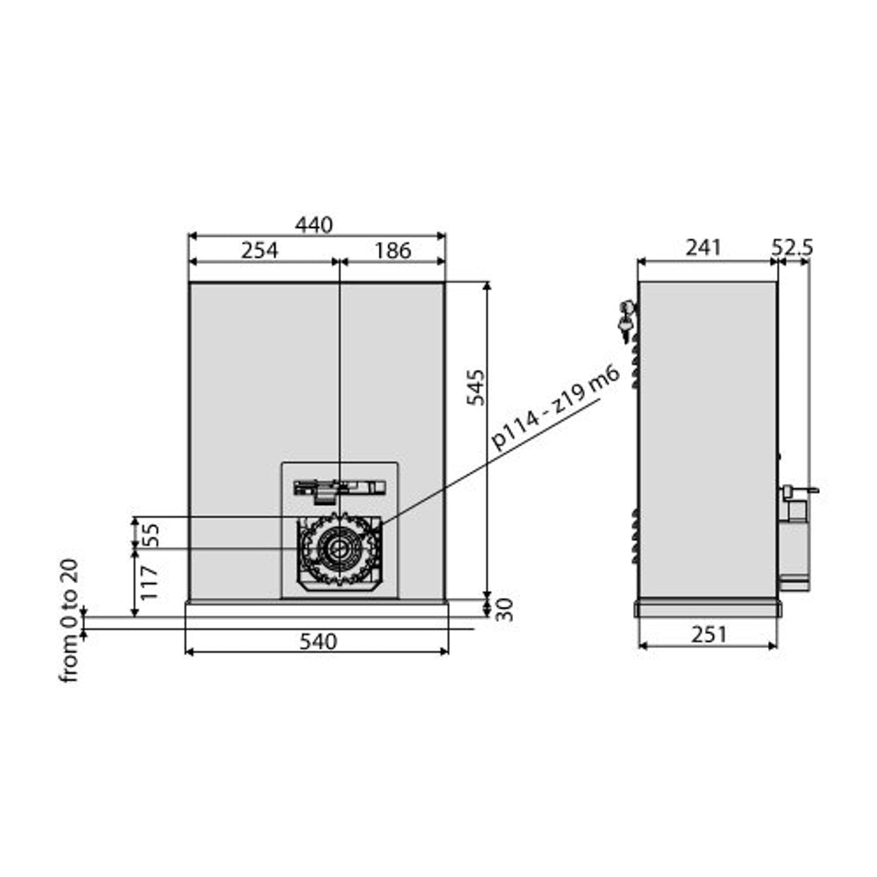 BFT Automation SP3500 Sliding Operator - Electric - Gate Kits